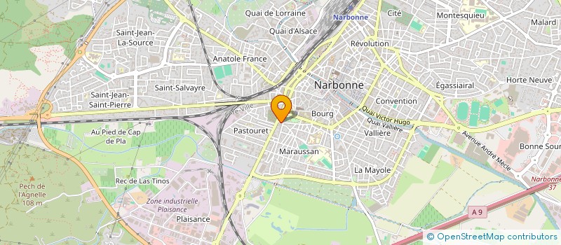 localisation de l'entreprise SCI SEUX MANDROU à NARBONNE