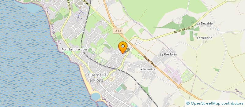 localisation de l'entreprise SCI SEV  LA BERNERIE-EN-RETZ