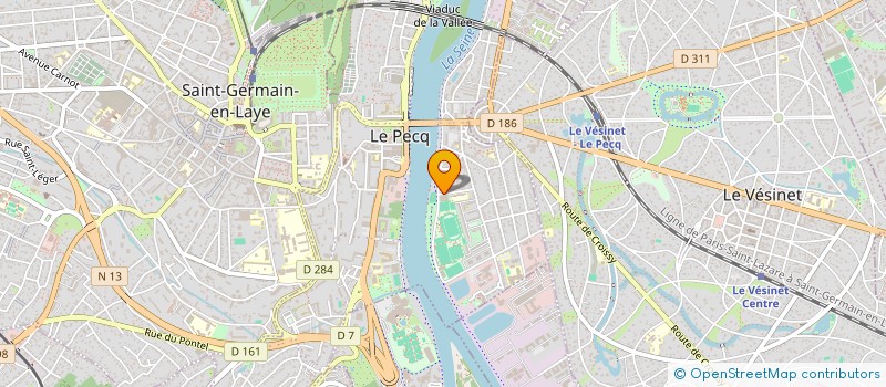 localisation de l'entreprise SCI SEV  LE PECQ