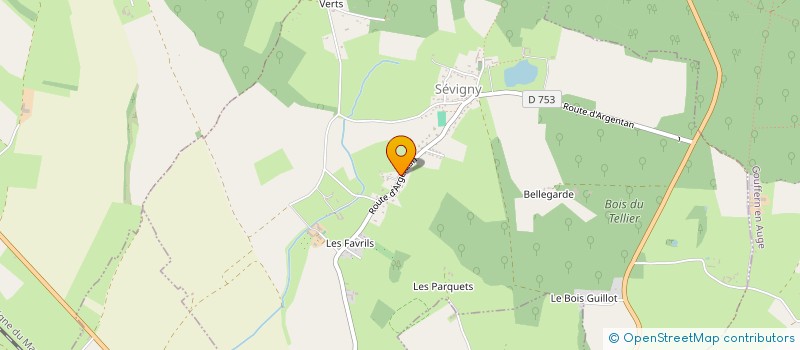 localisation de l'entreprise SCI SEV à SEVIGNY