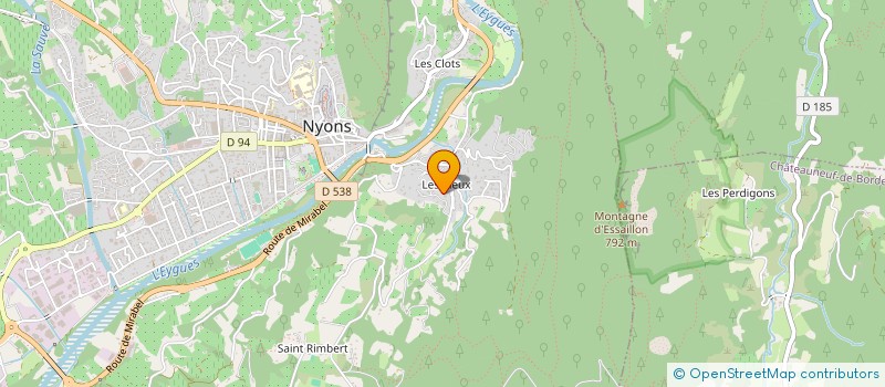 localisation de l'entreprise SCI SEVA  NYONS