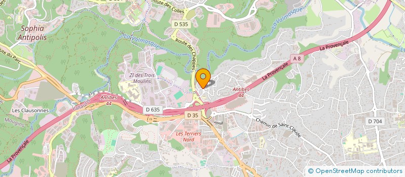 localisation de l'entreprise SCI SEVA à ANTIBES