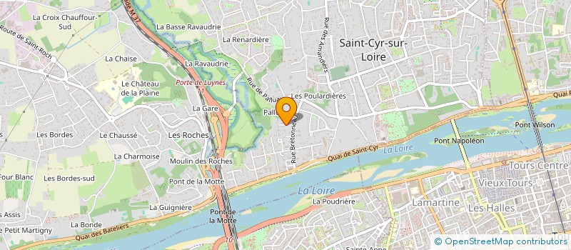 localisation de l'entreprise SCI SEVAMO à SAINT-CYR-SUR-LOIRE