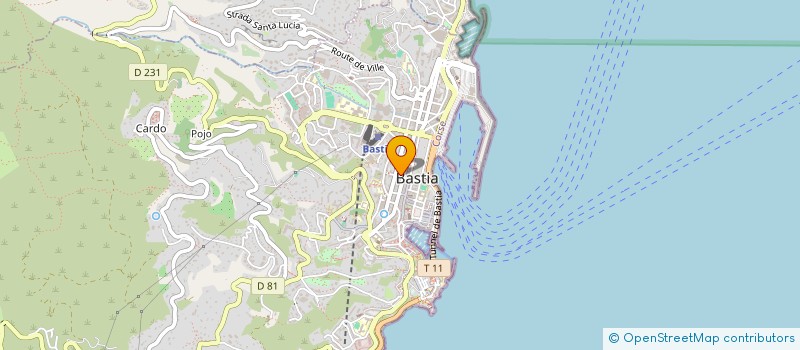 localisation de l'entreprise SCI SEVASI SOTANA à BASTIA