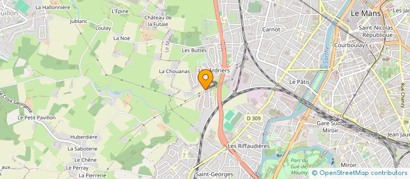 localisation de l'entreprise SCI SEVE  LE MANS