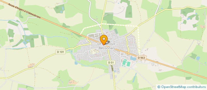 localisation de l'entreprise SCI SEVE AUBANCE  VAL D'ERDRE-AUXENCE