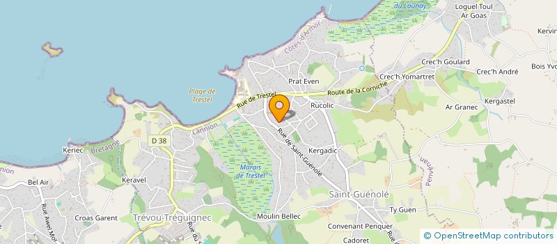 localisation de l'entreprise SCI SEVEL  TREVOU-TREGUIGNEC