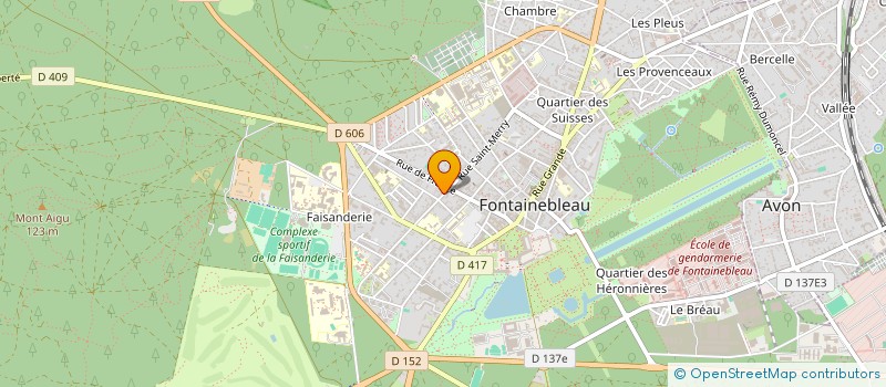 localisation de l'entreprise SCI SEVEN  FONTAINEBLEAU