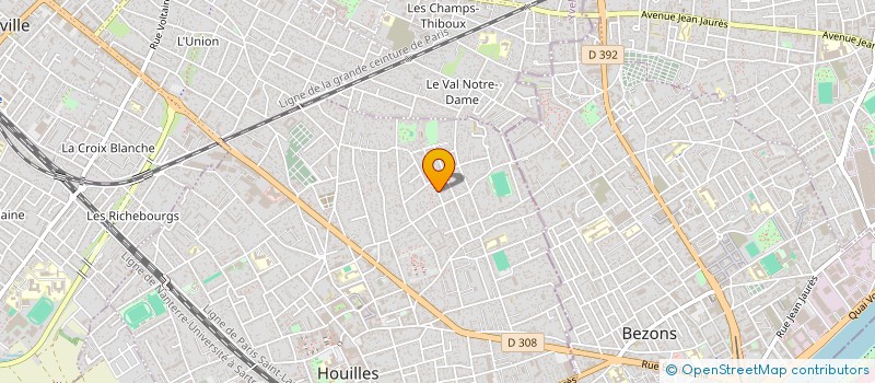 localisation de l'entreprise SCI SEVEN  HOUILLES