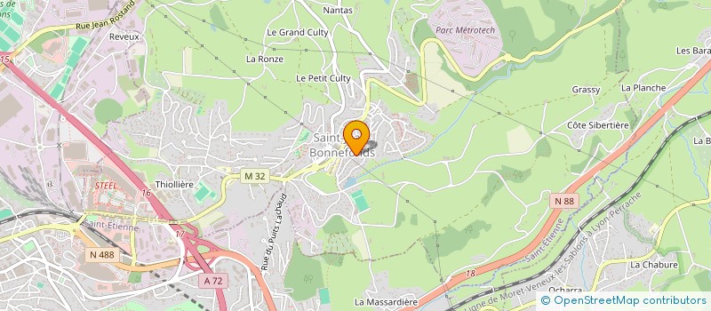 localisation de l'entreprise SCI SEVEN  SAINT-JEAN-BONNEFONDS