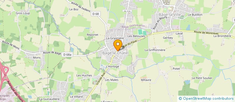 localisation de l'entreprise SCI SEVEN  BAGE-LE-CHATEL