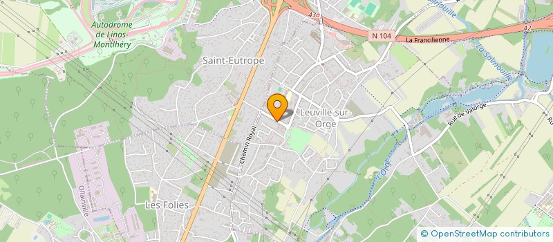 localisation de l'entreprise SCI SEVEN  LEUVILLE-SUR-ORGE