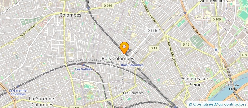 localisation de l'entreprise SCI SEVENOBAD  BOIS-COLOMBES