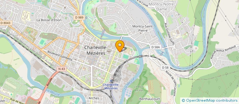 localisation de l'entreprise SCI SEVENTEEN  CHARLEVILLE-MEZIERES