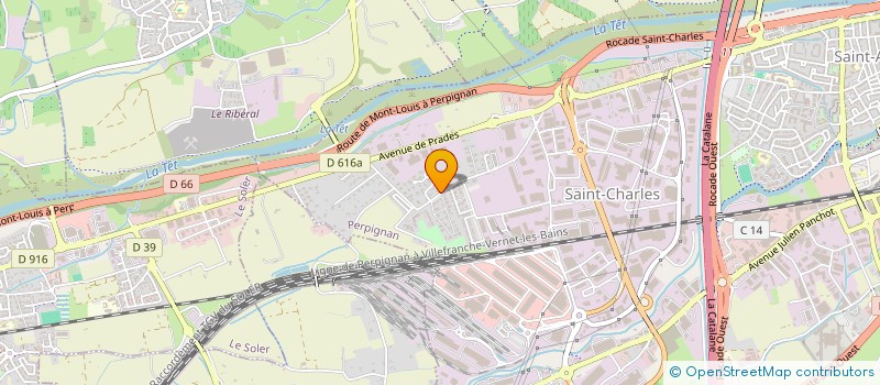 localisation de l'entreprise SCI SEVERAC  PERPIGNAN