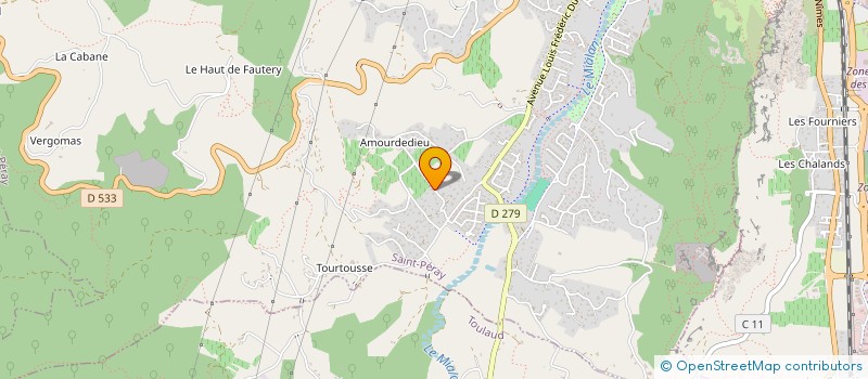 localisation de l'entreprise SCI SEVERIN  SAINT-ROMAIN-DE-LERPS