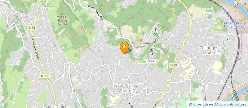 localisation de l'entreprise SCI SEVERINE  SAINT-CYR-AU-MONT-D'OR