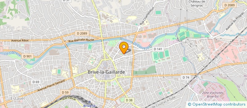 localisation de l'entreprise SCI SEVERINE  BRIVE-LA-GAILLARDE