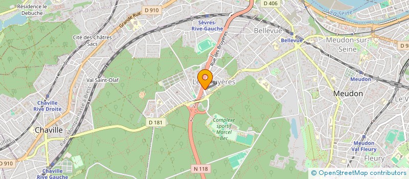 localisation de l'entreprise SCI SEVERINE à SEVRES