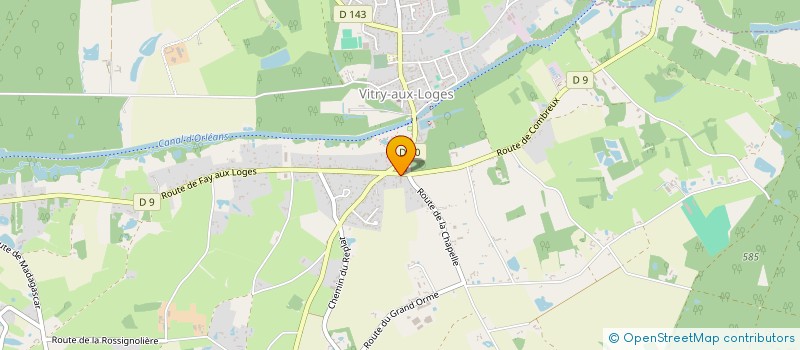 localisation de l'entreprise SCI SEVERINE DENIS à VITRY-AUX-LOGES