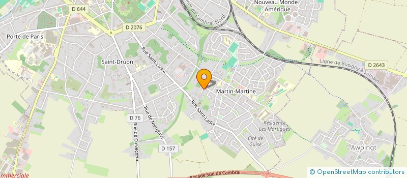 localisation de l'entreprise SCI SEVFAB à CAMBRAI