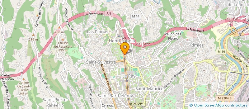localisation de l'entreprise SCI SEVI à NICE
