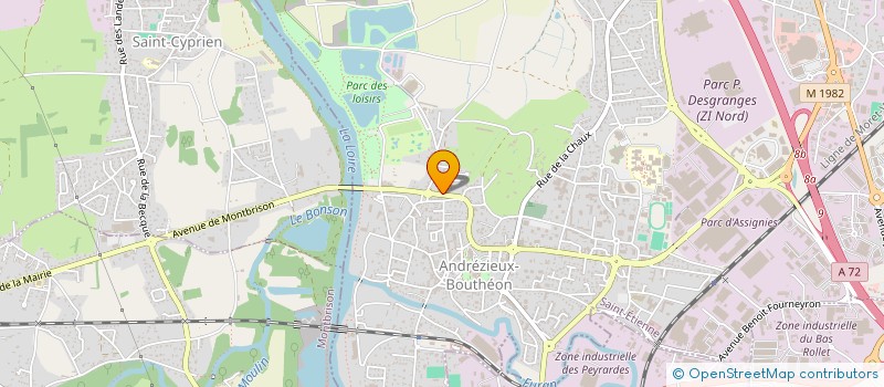 localisation de l'entreprise SCI SEVIK 1  ANDREZIEUX-BOUTHEON