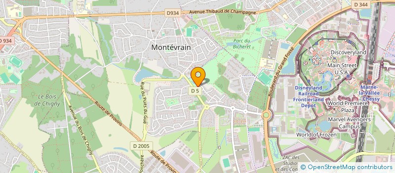 localisation de l'entreprise SCI SEVILLE  MONTEVRAIN