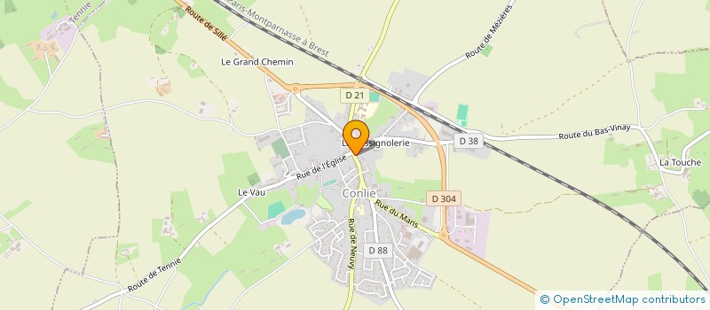 localisation de l'entreprise SCI SEVIN  CONLIE