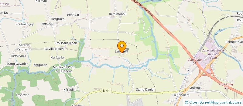 localisation de l'entreprise SCI SEVLAU  CONCARNEAU