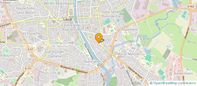 localisation de l'entreprise SCI SEVRAIN JBM  LAVAL