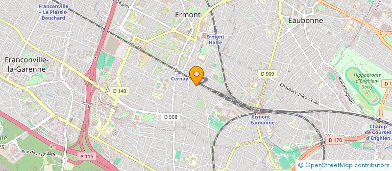 localisation de l'entreprise SCI SEVRAN RESIDENCE ISABELLE  ERMONT