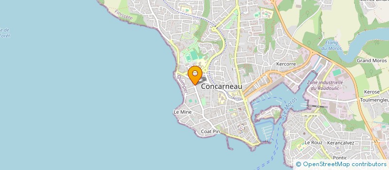 localisation de l'entreprise SCI SEVRE-ATLANTIQUE  CONCARNEAU