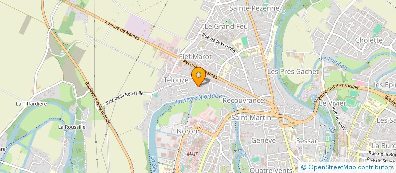 localisation de l'entreprise SCI SEVRE LYONNAISE  NIORT