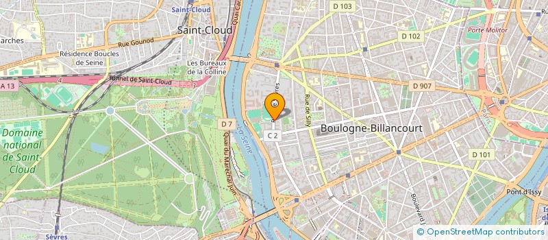 localisation de l'entreprise SCI SEVRES à BOULOGNE-BILLANCOURT