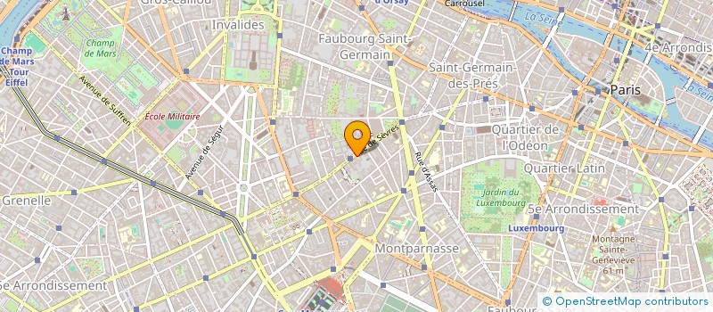 localisation de l'entreprise SCI SEVRES 85 1ER  PARIS