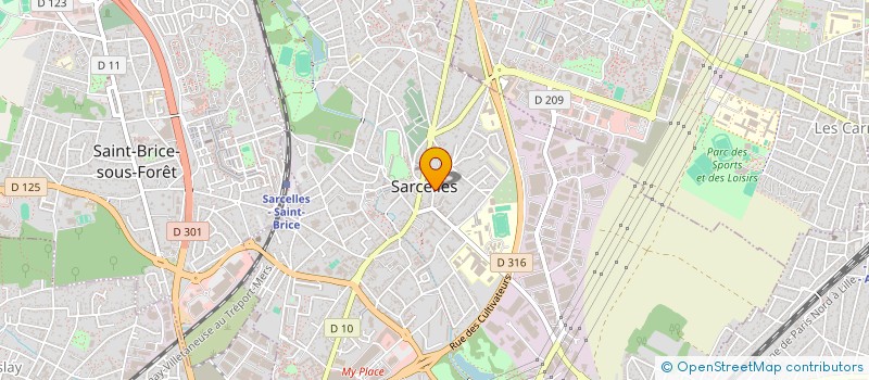 localisation de l'entreprise SCI SEVRES ATLANTIQUE à SARCELLES