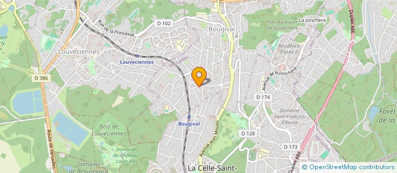 localisation de l'entreprise SCI SEVRES LECOURBE  BOUGIVAL