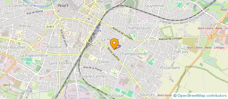 localisation de l'entreprise SCI SEVRES NIORT-VERTOU  NIORT