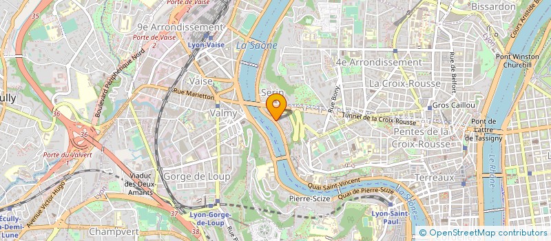 localisation de l'entreprise SCI SEVRIER RIVE GAUCHE  LYON