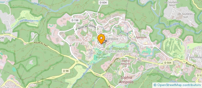 localisation de l'entreprise SCI SEVTHOM  VALBONNE