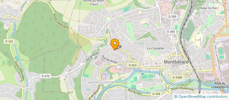 localisation de l'entreprise SCI SEY2C à MONTBELIARD