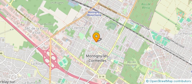 localisation de l'entreprise SCI SEYMANDI  MONTIGNY-LES-CORMEILLES