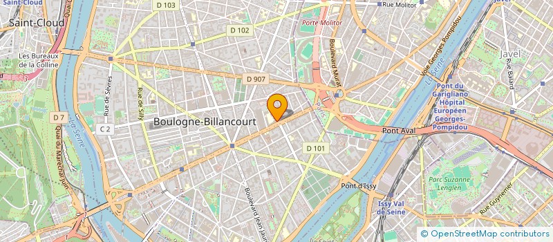 localisation de l'entreprise SCI SEYNOD BLANCHE MALAZ 1 à BOULOGNE-BILLANCOURT