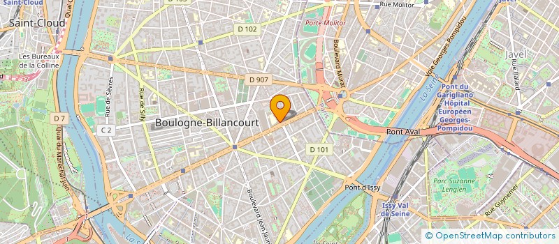 localisation de l'entreprise SCI SEYNOD CHATILLON à BOULOGNE-BILLANCOURT