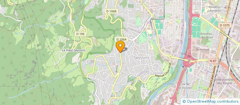 localisation de l'entreprise SCI SEYSANE à SEYSSINS