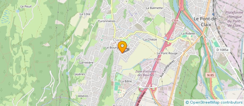 localisation de l'entreprise SCI SEYSSILINES  CLAIX