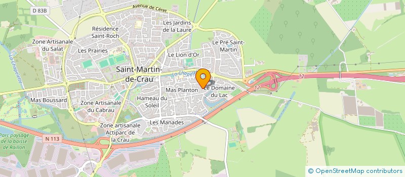 localisation de l'entreprise SCI SEZAM à SAINT-MARTIN-DE-CRAU