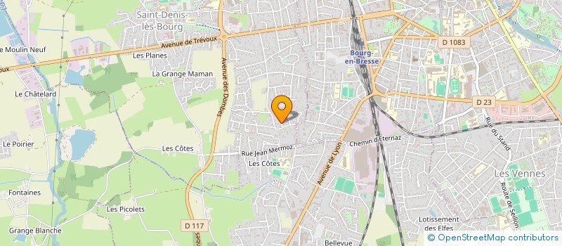 localisation de l'entreprise SCI SEZE 01 à SAINT-DENIS-LES-BOURG