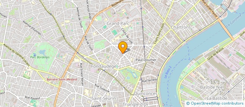 localisation de l'entreprise SCI SF  BORDEAUX